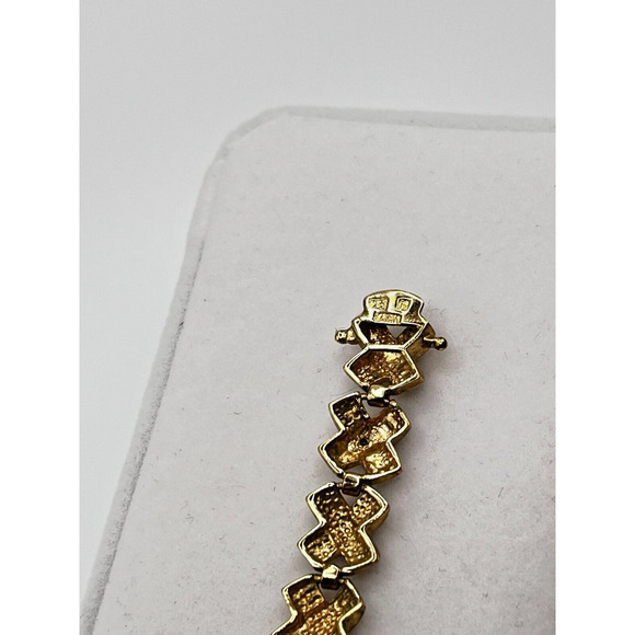 Vintage Gold Plated Sterling Silver 925 Bracelet 8″ and 18G - Picture 7 of 7